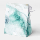 Elegantes Pfauengraue Marmorbox Gastgeschenk Hochz Geschenkschachtel (Rückseite)