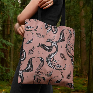 Elegantes Pfauenmuster Boho Chic Tasche