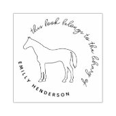 Elegantes Pferd aus der Bibliothek des Skripts Gummistempel (Prägung)