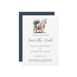 Elegantes Pferd Gezeichnet Heiratssehen speichern Einladung