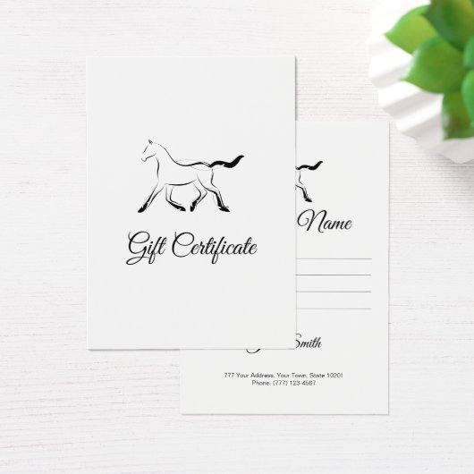 Elegantes Pferd in schwarzer Farbe (Schreibtisch)