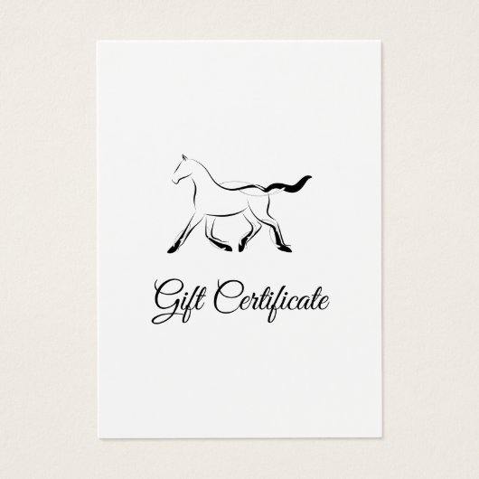 Elegantes Pferd in schwarzer Farbe (Vorderseite)