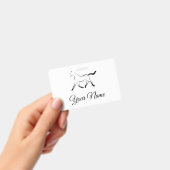 Elegantes Pferd in schwarzer Farbe Ausweis (Handheld)