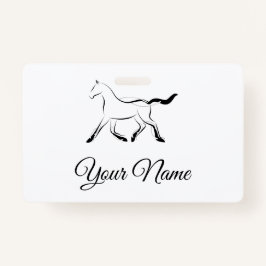 Elegantes Pferd in schwarzer Farbe Ausweis