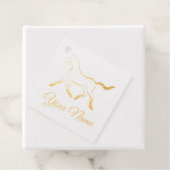 Elegantes Pferd in schwarzer Farbe Geschenkanhänger (Mit Box)