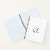 Elegantes Pferd in schwarzer Farbe Notizblock (Innenseite)