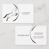 Elegantes Pferd | Pferdetrainer Visitenkarte (Vorne/Hinten)