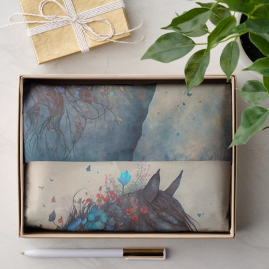 Elegantes Pferd Seidenpapier (Geschenk)