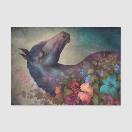 Elegantes Pferd Seidenpapier (Vorderseite)