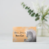 Elegantes Pferd und Pferdepflege Visitenkarte (Stehend Vorderseite)