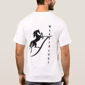 Elegantes Pferdedesign "Wanderlust" T-Shirt (Rückseite)