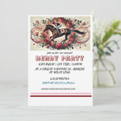 Elegantes Pferderennen Derby Party / Reittier Einladung (Stehend Vorderseite)