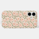 Elegantes Pfingstrosen-Blumenmuster Case-Mate iPhone Hülle (Rückseite (Horizontal))