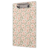 Elegantes Pfingstrosen-Blumenmuster Klemmbrett (Links)