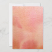 Elegantes Pfirsichkorallenreservat Einladung (Rückseite)