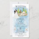 Elegantes Piano |Hochzeitsprogramm für Geigen Dove (Vorderseite)