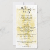 Elegantes Piano |Hochzeitsprogramm für Geigen Dove (Rückseite)