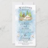 Elegantes Piano |Hochzeitsprogramm für Geigen Dove (Vorderseite)