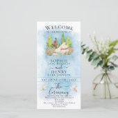 Elegantes Piano |Hochzeitsprogramm für Geigen Dove (Stehend Vorderseite)