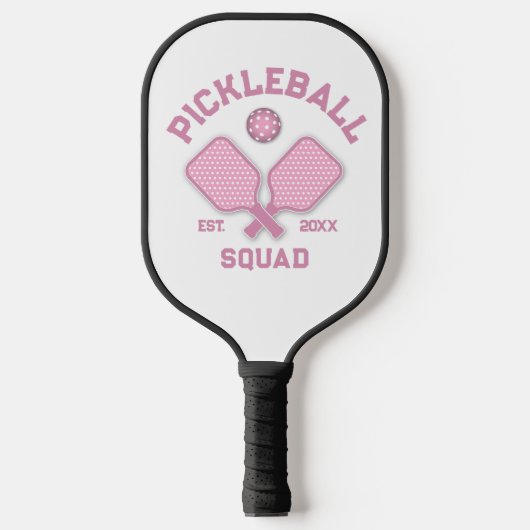 Elegantes Pickleball Monogramm-Design Schläger (Vorderseite)