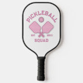 Elegantes Pickleball Monogramm-Design Schläger (Rückseite)