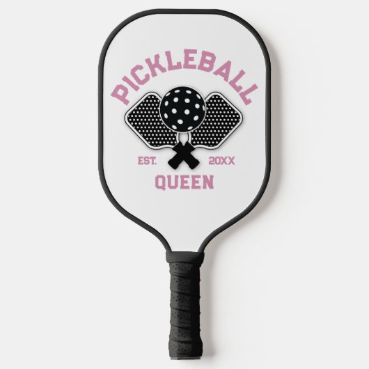 Elegantes Pickleball Monogramm-Design Schläger (Vorderseite)