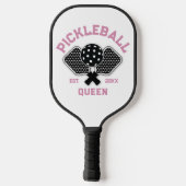 Elegantes Pickleball Monogramm-Design Schläger (Rückseite)