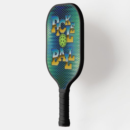 Elegantes Pickleball-Textdesign Pickleball Schläger (Links)