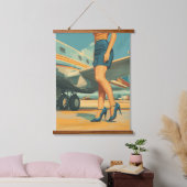 Elegantes Pilotprogramm durch das Jet Wandteppich Mit Holzrahmen (Schlafzimmer)