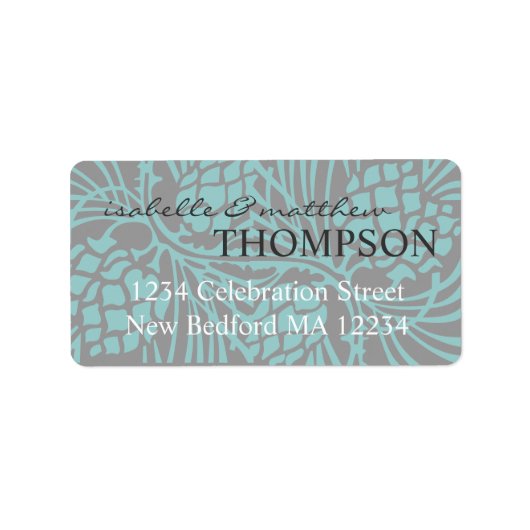 Elegantes Pine Address Label Adressaufkleber (Vorne)