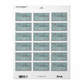 Elegantes Pine Address Label Adressaufkleber (Vorne)