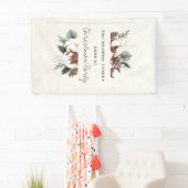 Elegantes Pine & Cotton Weihnachten Banner (Insitu)