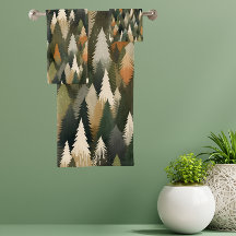 Elegantes Pine Forest Tree Muster