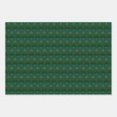 Elegantes Pine Green Christmas Tree Muster Geschenkpapier Set (Vorderseite 2)