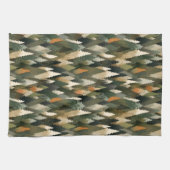 Elegantes Pine Tree Muster | Rustikaler Wald Geschirrtuch (Horizontal)