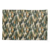 Elegantes Pine Tree Muster | Rustikaler Wald Kissenbezug (Rückseite)