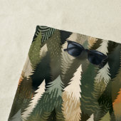 Elegantes Pine Tree Muster | Rustikaler Wald Strandtuch (Beispiel)