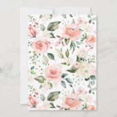 Elegantes Pink Baby in Bloom Script Girl Baby Show Einladung (Rückseite)