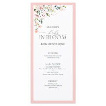 Elegantes Pink Baby in Bloom Script Girl Baby Show