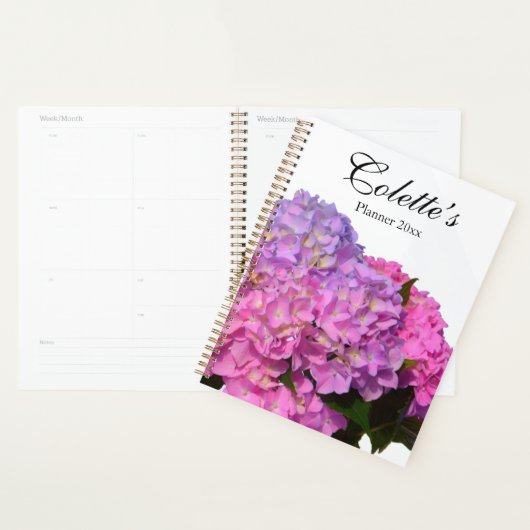 Elegantes Pink Blue Hydrangeas pink lila für sie Planer (Anzeige)