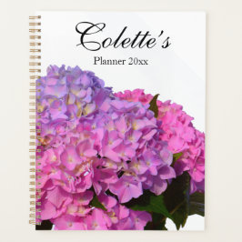 Elegantes Pink Blue Hydrangeas pink lila für sie Planer