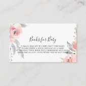 Elegantes Pink Blush Floral Baby Shower Buy Reques Begleitkarte (Vorderseite)