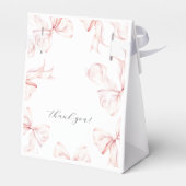 Elegantes Pink Bow Baby Brautparty Geschenkschachtel (Rückseite)