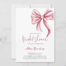 Elegantes Pink Bow Girly Brautparty Party