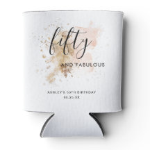 Elegantes Pink & Gold 50 & fabulous 50. Geburtstag