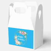 Elegantes Pink & Gold Blume Wreath Fevor Box Geschenkschachtel (Geöffnet)