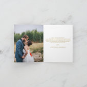 Elegantes Pink Gold Floral Neu gezogenes Foto Hoch Ankündigung (Innenseite)