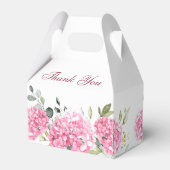 Elegantes Pink Hydrangea Eukalyptus-Brautparty Geschenkschachtel (Rückseite)