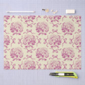 Elegantes Pink-Hydrangea-Muster Seidenpapier (Handwerk)
