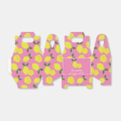 Elegantes Pink Lemon Gastgeschenk Box Geschenkschachtel (Ungefaltet)